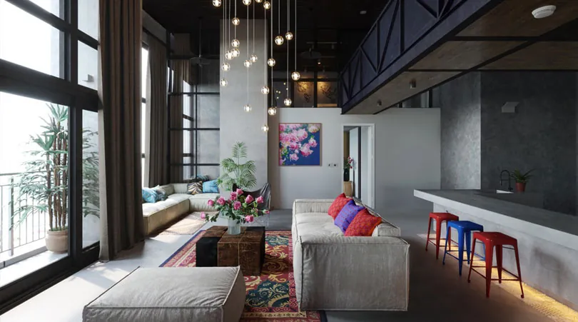 Contemporary home interior design project