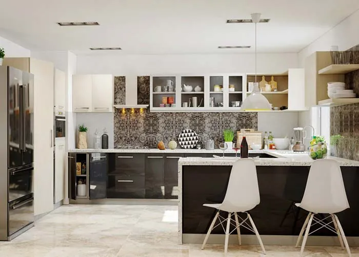 Modular kitchen design in Hyderabad by Home Space Designer
